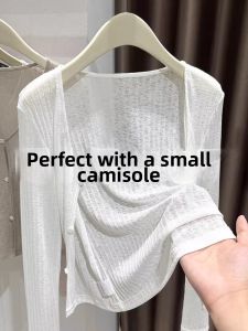 Lace Summer Thin Knitted Cardigan Sunscreen Shawl