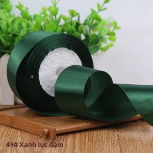 Ruộng Lụa In Họa Tiết 25 Thước Chất Liệu Polyester Một Mặt Dùng Cho Đám Cưới Tiệc Tùng Giáng Sinh Quà Tặng Đóng Gói Tự Làm Chiều Rộng 6-50mm