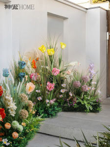 Large Artificial Flower Plants Indoor Landscape Window Display Decorative Soft Furniture Simulation Floral Arrangement Decoration