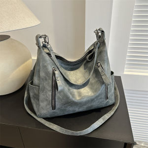 กระเป๋าถือทรงสี่เหลี่ยมลายมะพร้าวความจุขนาดใหญ่ กระเป๋าสะพายข้างสำหรับผู้หญิง กระเป๋าถือสไตล์ฝรั่งเศส กระเป๋าถือแฟชั่นใหม่ปี 2024