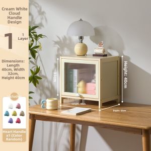 KAIPAQI | Flip Top Snack Storage Cabinet Bedside Table