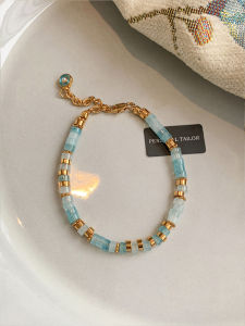 GOOYNN | Dây Chuyền Hạt Aquamarine Xanh Đẹp Mắt