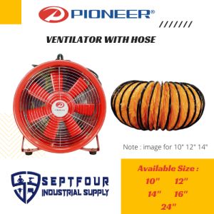 Pioneer 12" 550/600w Portable Ventilator with or without 1pc. hose SD-S30 | Ventilator/Blower
