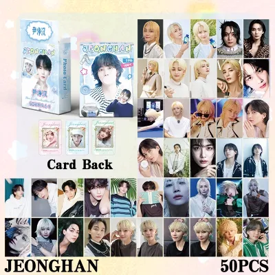 50pcs/box BLACKPINK ENHYPEN IVE WONYOUNG AESPA Laser Card Photocards LOMO Card Album KPOP Postcard