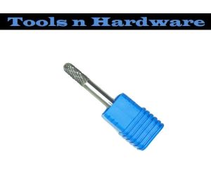 Cylinder Shape with Radius End double cut Carbide burr Size : 6mm 8mm 10mm 12mm