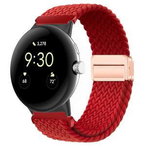 Nylon Loop Strap For Google Pixel Watch 3 41mm Magnetic Braided Band Replacement Wristband Bracelet Google Pixel Watch 2 Correa