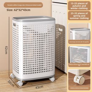 MEIZHUFU | Stylish Large Capacity Divided Laundry Basket