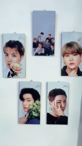 (Ekonomis) Hiasan Dinding BTS Walldecor BTS 10x20cm Monochrome Edition