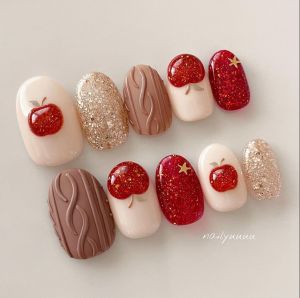 Kuku Palsu Nail Art Cherry