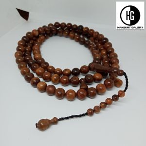 tasbih kayu kaokah natural 9mm h408