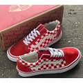 Vans Old Skool (size39-45) Navy Blue Red ลายตาราง มีหลายสี. 