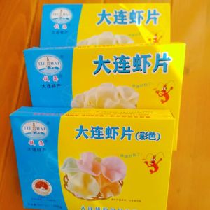 Dalian Special Shrimp Crisps Half-Finished Products Fried at Home Childhood Memory Old Fashioned Taste 150g*3 Boxes