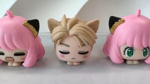 Mô hình 6 nhân vật Spy X Family cosplay mèo Gia đình điệp viên Loid Forger Yor Forger Anya Forger