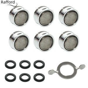 7 Pcs Faucet Aerator Replacement Kitchen Sink Aerator Bathroom Sink Faucet Filter 15/16 Inch 24mm Brass Shell Aerator for Sink