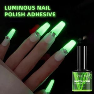 8ml Luminous Gel Nail Polish Glow In Dark Fluorescent Top Coat UV LED Gel Semi-permanent Soak Off Gel Varnish