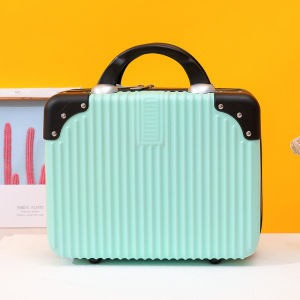 Durable Luggage Carry-On Suitcase for Travel Women Men Fashionable ABS+PC Material Zipper Closure Solid Color Young Adults
