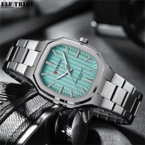 ELF TRIBE Đồng hồ nam sang trọng giản dị không thấm nước Đồng hồ Nam Đồng hồ thạch anh doanh nhân thép gốc