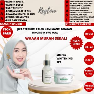 Reglow Skincare Original BPOM Batam Serum dan intensive Rejuvenating cream Skincare Reglow dr Shindy Putri Glowing Skin