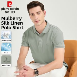 Pierre Cardin | Summer Silky Lightweight Comfortable Business Short Sleeve Polo Shirt