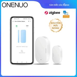 Cảm Biến Cửa Ewelink Zigbee Máy Dò Báo Động Đóng/mở Cửa Sổ Từ Tính Không Dây Tương Thích Với Zigbee2MQTT Alexa Google Yêu Cầu Cổng Kết Nối