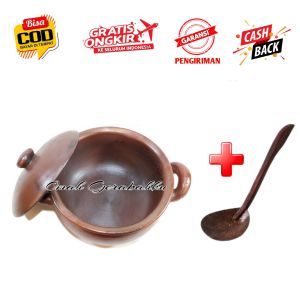 PROMO PANCI REBUS D 20 + CENTONG | PANCI TANAH LIAT HALUS | PANCI GERABAH TRADISIONAL PANCI SAYUR | WAJAN SET