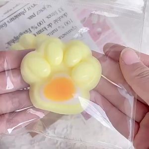 Eco-Friendly Soft Cat Paw Squeeze Toys Slow Rebound Stress Relief Stretch Toy for Kids Christmas Gift