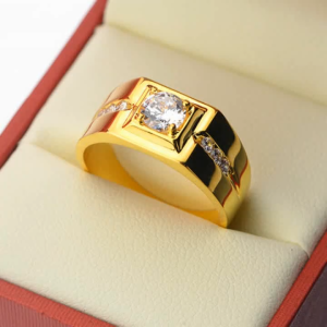 Nhẫn Nam Mạ Vàng Cao Cấp Đính Đá Thời Trang Đẳng Cấp NamTính RB7ZIRCONVANG2