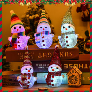 【Clearance Sale】Christmas Snowman LED Night Light Lamp Colorful Night Lamp Home Bar Cafe Christmas Decorations Xmas Tree Light Hanging Home Decor
