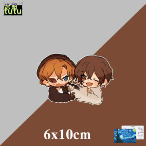 Wenhao Stray Dogs Anime Peripheral Anime Secondary Cartoon Automobile Sticker Fuel Tank Computer Case Decorative Sticker Reflective Sticker