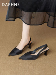 Daphne | Summer Black Pointed Toe Elegant High Heels