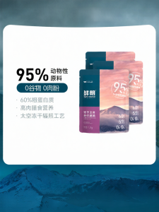 XIANLANG | Grain-free Freeze-dried Raw Meat Cat Food Trial Pack 12g*3