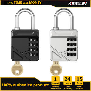 KIPRUN Combination Lock 4 Digit Security Padlock with Key Weatherproof Design Combo Lock for School Sports or Gym Locker Employee Locker Fence Gate Case Toolbox