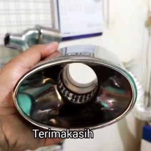 Tailpipe Knalpot mobil hks oval 4 inch universal mobil