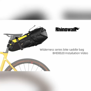 Rhinowalk Bike Saddle Bag Waterproof 14L Bicycle Tail Under Seat Bag Stable Bikepacking Cycling Travel Luggage Storage Bag Bike Accessories