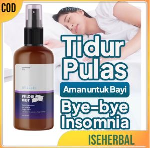 Wissellie Pillow Mist Linen Spray Organik Minyak Semprotan Pembasmi Kutu kasur Anti Bacterial Anti Virus