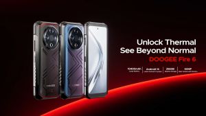 DOOGEE Fire 6 Rugged Phone 6.56" 90Hz Display 6GB RAM 256GB ROM 50MP AI Main Camera 10400mAh/18W Android 14