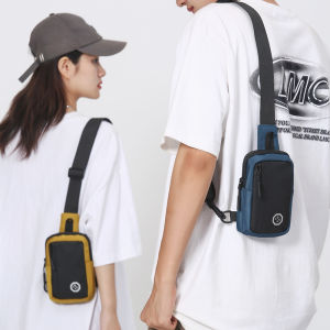 Mens Outdoor Sports Fitness Mini Waterproof Messenger Bag Super Lightweight Multifunctional Mobile Phone Bag Chest Bag Fashion Shoulder Bag Women