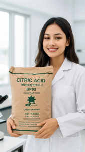 25KG.กรดมะนาว หรือกรดซิตริกเอซิด โมโนไฮเดรต 25 กก. (Citric Acid Monohydrate BP93) บริสุทธิ์สูง มาตรฐานอุตสาหกรรมและอาหาร