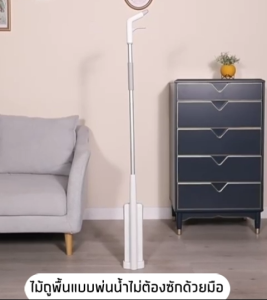 Vusign ไม้ถูพื้นหัวแบน 360 องศา คุณสมบัติของมือ ม็อบดันฝู่ หมุนได้ ผ้าไมโครไฟเบอร์ สำหรับที่ต้องการดูดซับสิ่งสกปรก