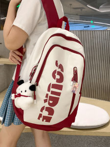 กระเป๋าเป้สะพายหลังใส่โน้ตบุ๊กความจุขนาดใหญ่สำหรับนักเรียนมัธยมปลายและนักศึกษาวิทยาลัย น้ำหนักเบา ดีไซน์ทันสมัย ​​กระเป๋าสะพายไหล่คู่