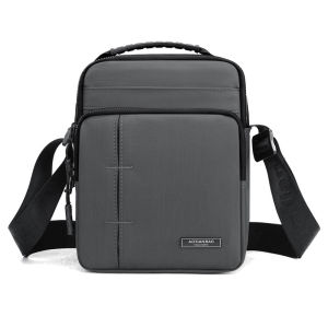 Mens Casual Oxford Cloth Backpack Waterproof Travel Business Crossbody Bag Small Single Shoulder Bag Leisure Style Male Purse