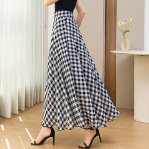 Chiffon Đầm Dài A-Line Ôm Cao Đèn Đỏ