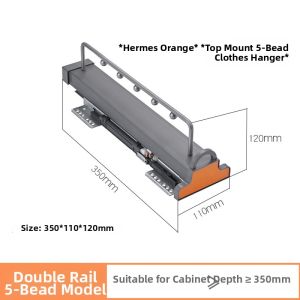 Extendable Telescopic Hanging Rod for Wardrobes
