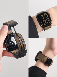 CRAFTSMAN DAI | Universal Fit Sporty Leather and Silicone Watch Bands Magnetic Closure