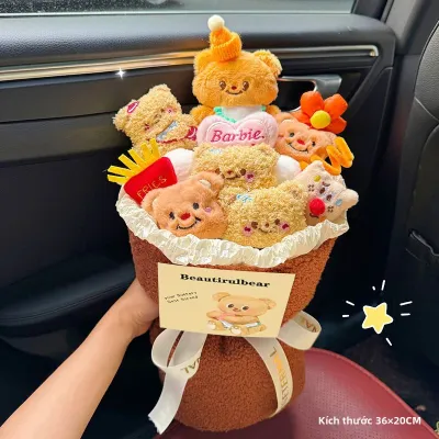 FENGHONGTAO | Bó Hoa Gấu Bông Sáng Tạo Ngày Valentine Sinh Nhật