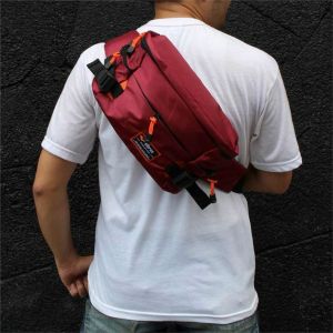 Tas Pinggang Cowok Waistbag Marun Pria Cordura Premium 520