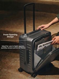 ASSODA | High Quality Pure PC Front Opening Expandable 20 Inch Luggage
