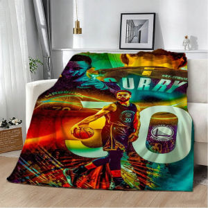 Bandai | 3D S-Stephen Basketball Player C-Curry-S Flannel Blanket Soft Throw Blanket Art For Home Decor Bedroom Bed Sofa Picnic Fans Gift