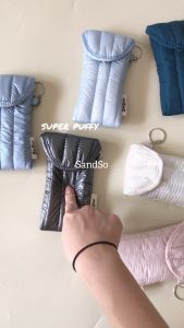 SandSo - Keychain Pillow Bag Gantungan Kunci Pouch Wallet Puffy Empuk Tas Dompet Souvenir Multifunction Multifungsi Anti Air Jinjing Sarung Tempat Cover Sleeve Polos Plain Kotak Charm Key Organizer Case Portable Travel Mobil Aksesoris Wadah Waterproof