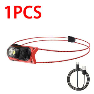 Đèn Pha Cảm Biến Có Thể Sạc Lại Bằng USB Với 4 Chế Độ Chiếu Sáng Đèn Pin Cầm Tay Để Cắm Trại Câu Cá Đi Bộ Đường Dài